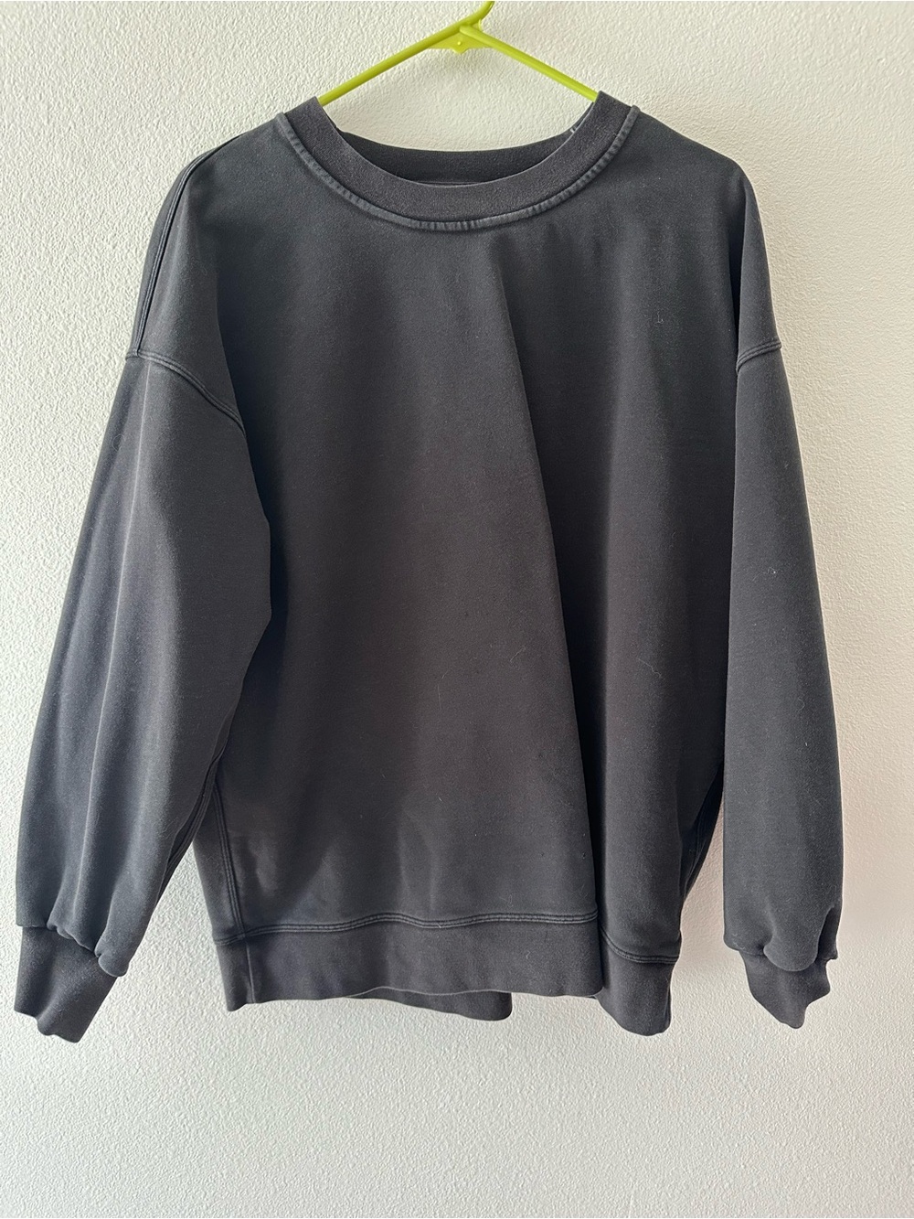 Lululemon Black Oversized Crewneck Sweatshirt - fits like L